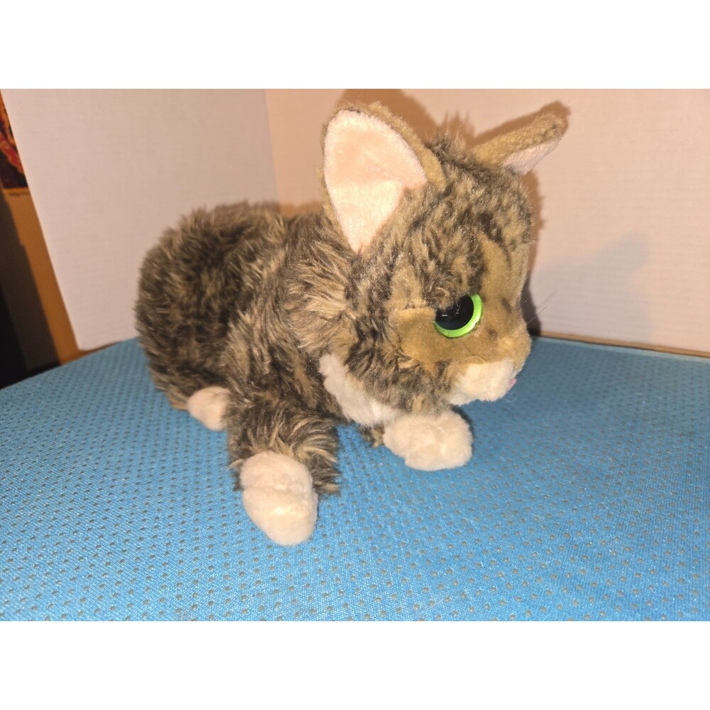 Cuddle Barn Lil Bub Tabby Kitten Cat Plush Stuffed Animal Toy 12" Realistic